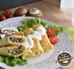 Млинці з куркою та грибами